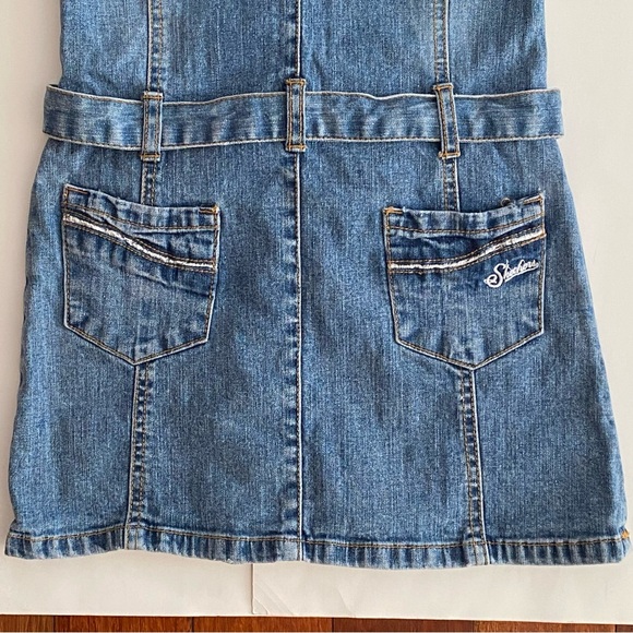 Skechers Vintage 00's y2k Long Sleeves Denim Jean Dress Girl's Size 6 - Picture 9 of 16